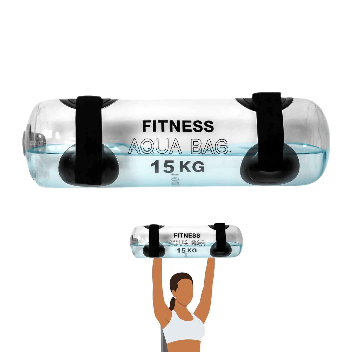 Trademark Innovations Water Weight Bags Water Workout Equipment Max 33lbs - Just Fit