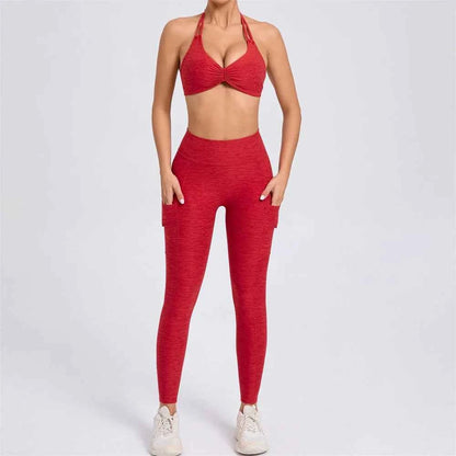 Women’s Yoga Set V Back Leggings or Shorts