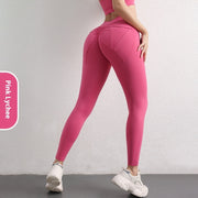 Women's High Waist Hip Lift Yoga Pants With Pockets