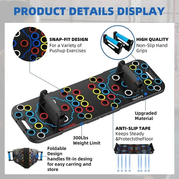 Push Up Support Board, Multifunctional Chest and Abdominal Muscles, Training Board