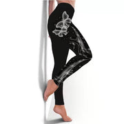 Women's Leggings Breathable Butterfly Printed