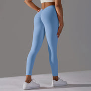 Women Yoga Leggings V Back Butt Lift Sexy High Waist Active Wear