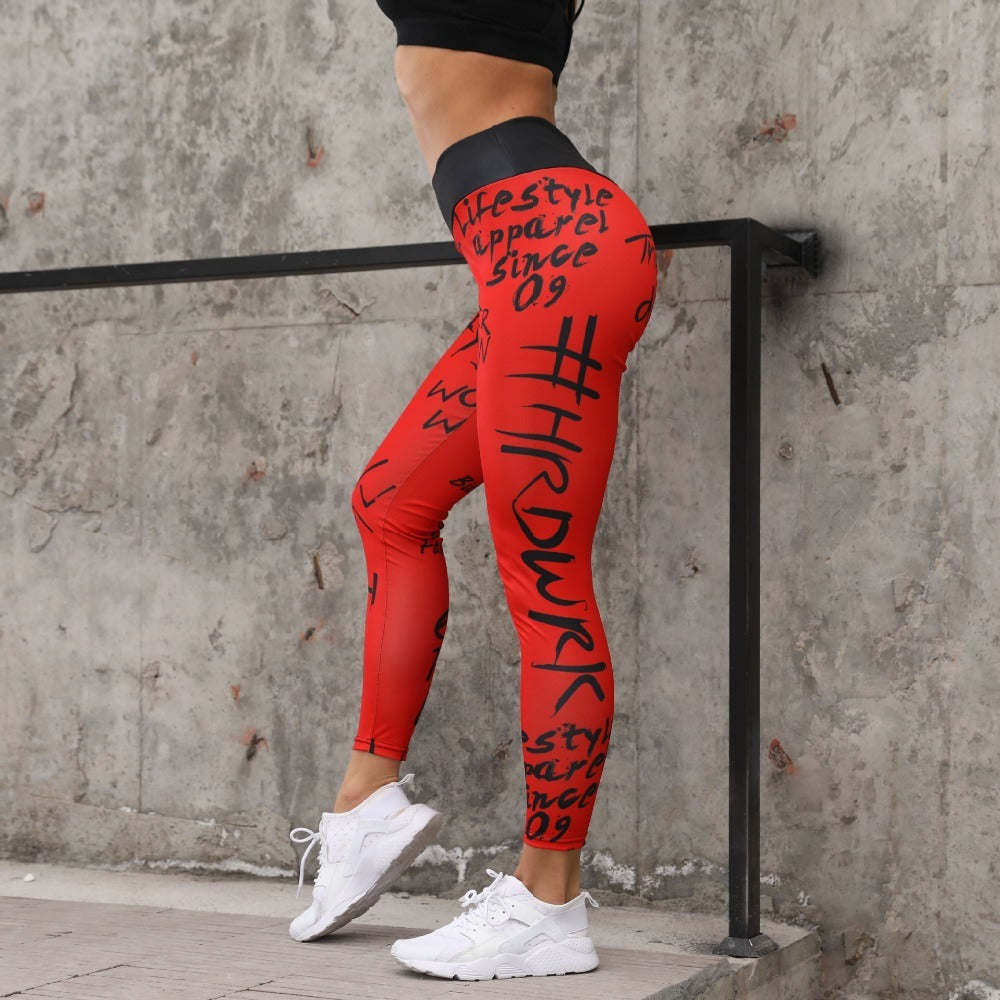 Print Fitness Nines Stretch Sports Boot Leggings - Just Fit 