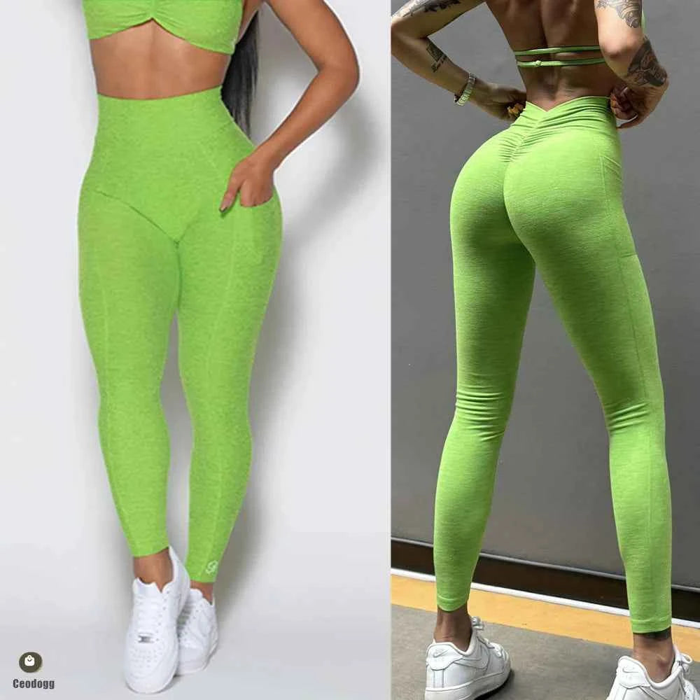 Women’s V Back High Waist Fitness Sets
