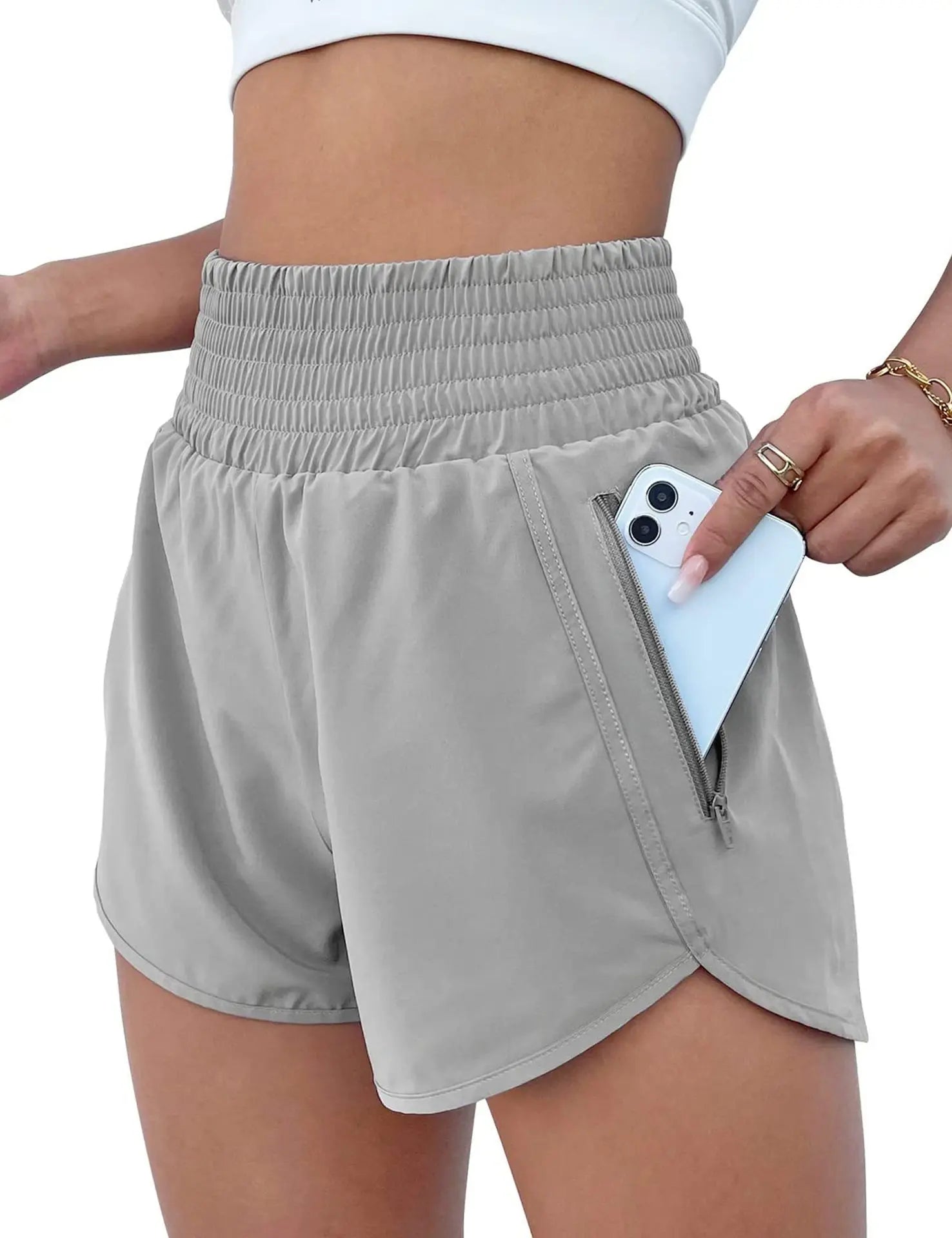 Women High Waist Shorts - Just Fit 
