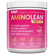RSP AminoLean Pre Workout Energy Vegan Friendly, Biotin for Hair Skin Nails