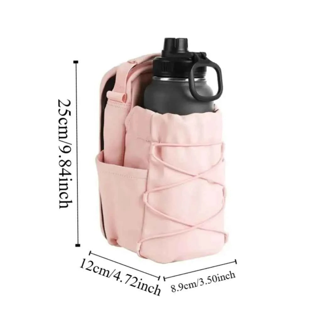 Magnetic Water Bottle Sling Bag Large Capacity Multi-layer