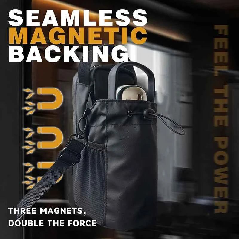 Magnetic Gym Bag Unisex,Unisex Small Gym Bag,Magnetic Water Bottle Holder