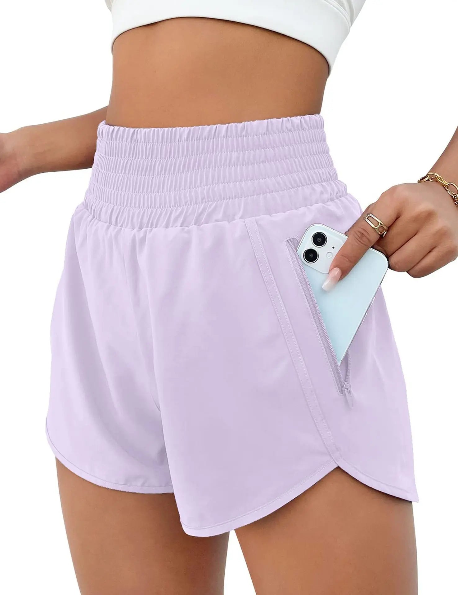 Women High Waist Shorts - Just Fit 