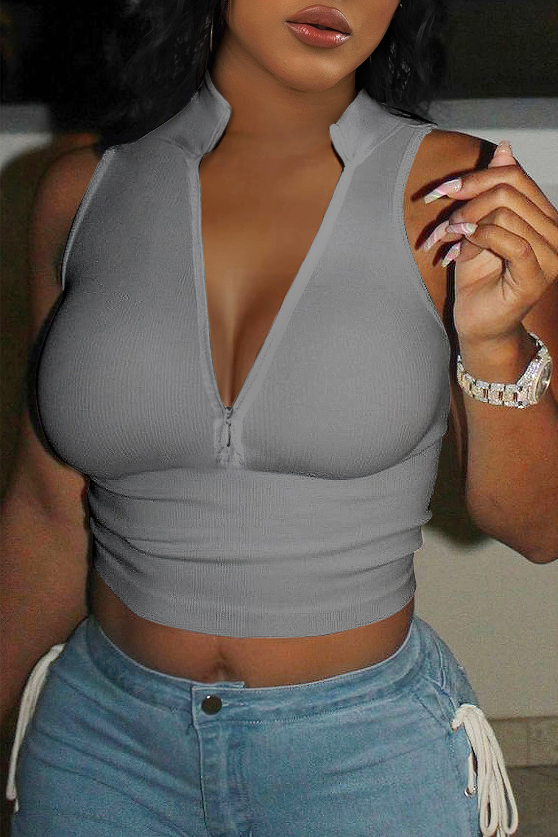 New Women's Zipper Sweater - Just Fit 