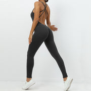 Women’s Cross-strap Back Quick-drying Seamless Ensemble