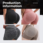 Women’s High Waist Workout Shorts Butt Lifting Tummy Control Booty Smile