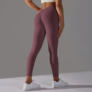 Women Yoga Leggings V Back Butt Lift Sexy High Waist Active Wear