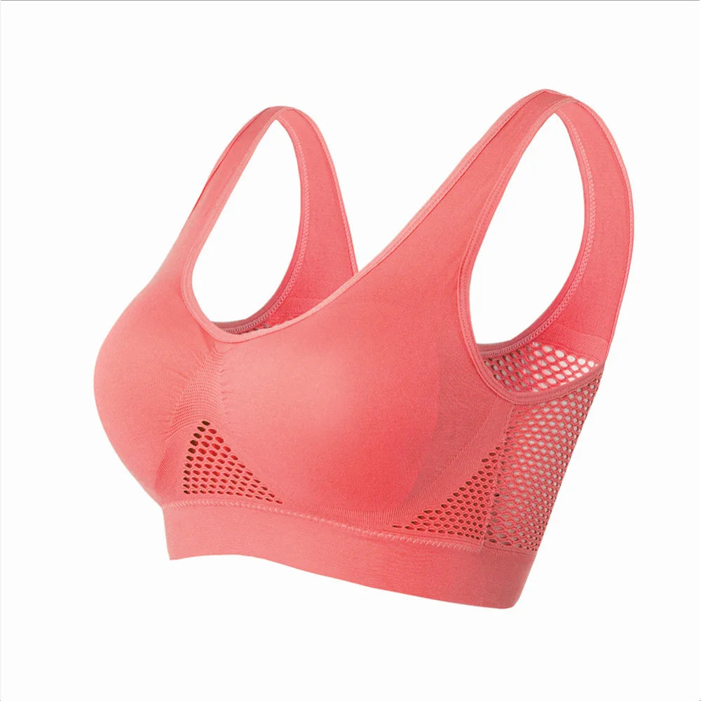 Seamless Mesh Women Sports Bras - Just Fit 
