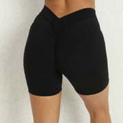 Women’s  Deep V-shaped Scrunch Shorts