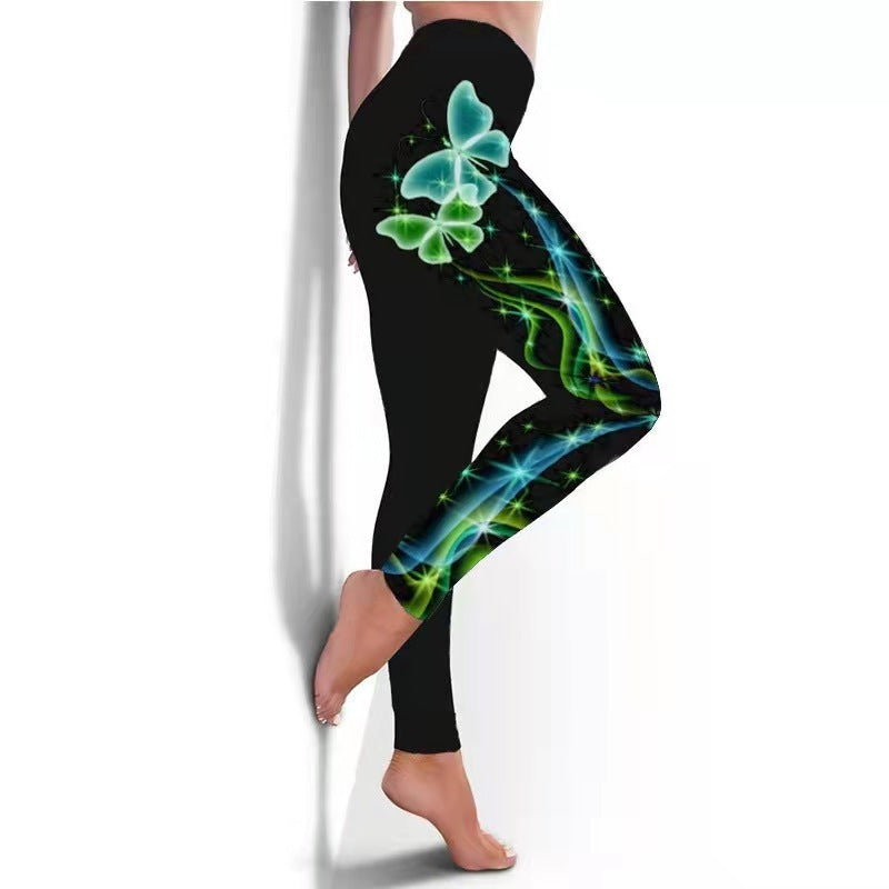 Women's Leggings Breathable Butterfly Printed - Just Fit 