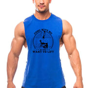Summer Gym Tank Top for Men - Cotton Fitness Shirt