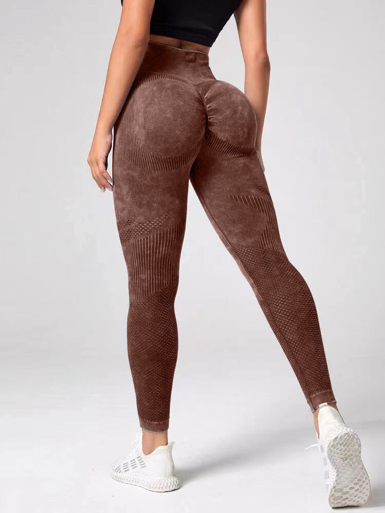Women’s Hollow Seamless Leggings High Waist - Just Fit 