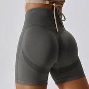 Woman’s Seamless Shorts High Waist Push Up Booty Scrunch Butt Active wear