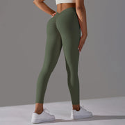 Women Yoga Leggings V Back Butt Lift Sexy High Waist Active Wear