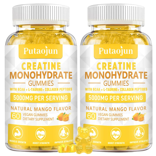 Creatine Monohydrate Vitamins D3 & B12 | Sugar-free Hydrolyzed Collagen