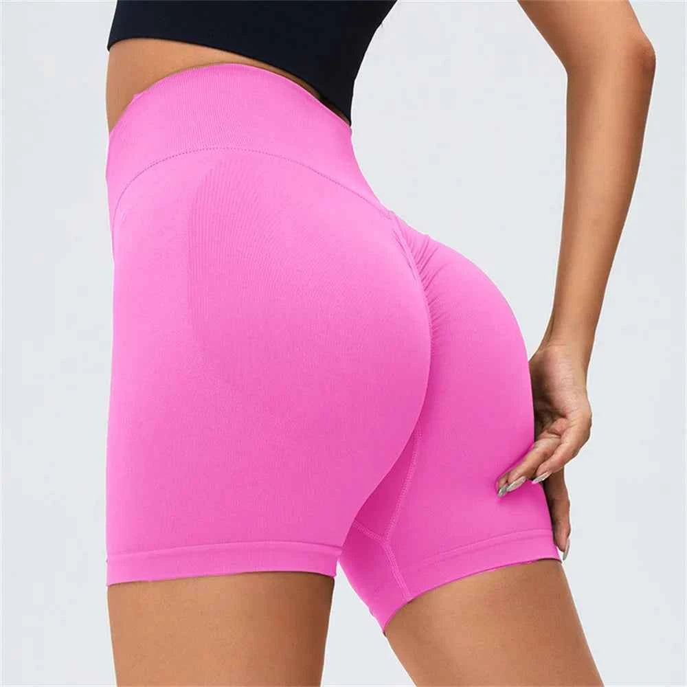 Women’s 2025 High Waist Shorts Push Up Seamless