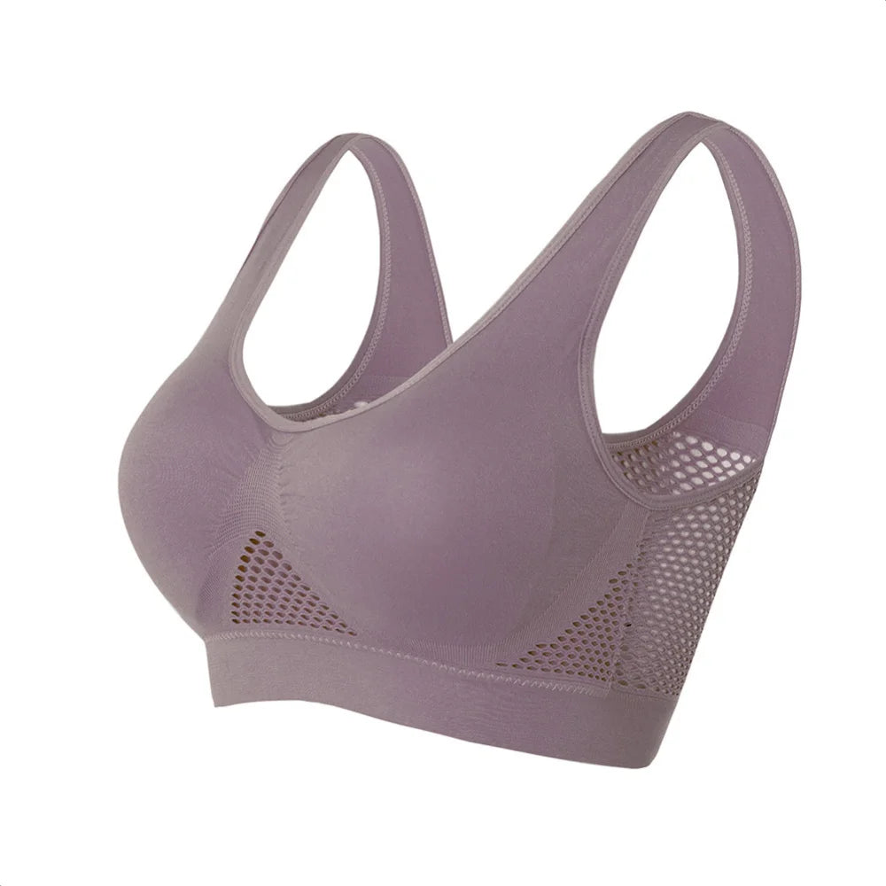 Seamless Mesh Women Sports Bras - Just Fit 