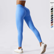Women Yoga Leggings V Back Butt Lift Sexy High Waist Active Wear