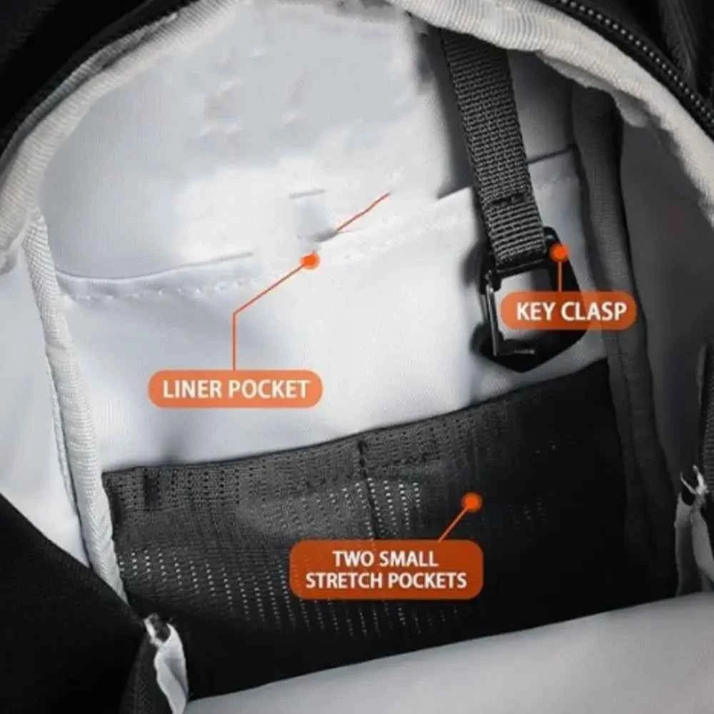 Magnetic Water Bottle Sling Bag Large Capacity Multi-layer