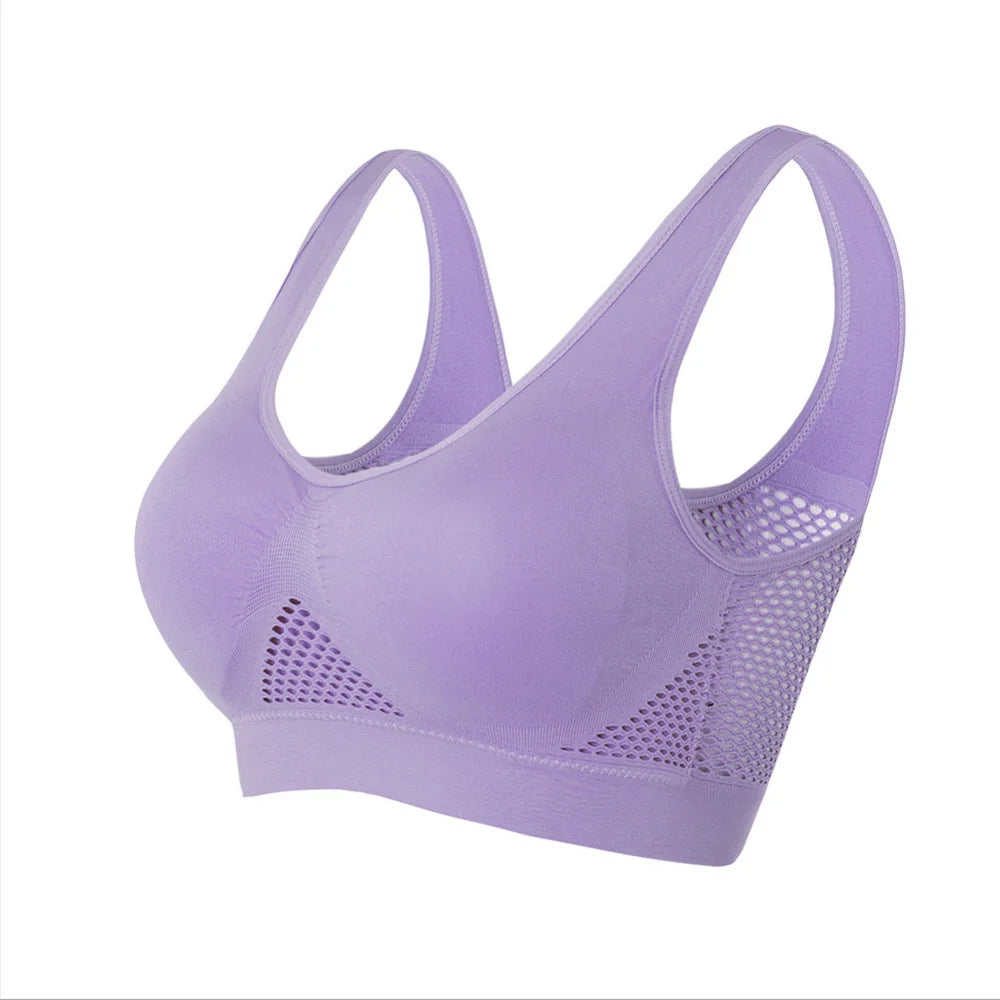 Seamless Mesh Women Sports Bras - Just Fit 