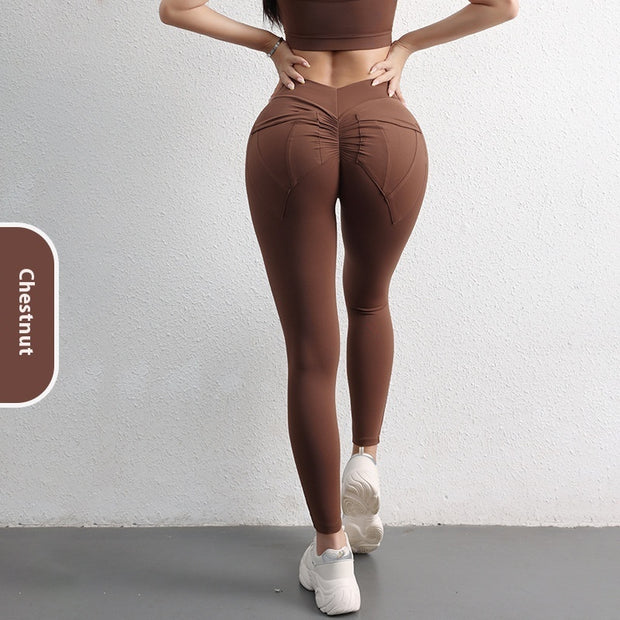 Women's High Waist Hip Lift Yoga Pants With Pockets
