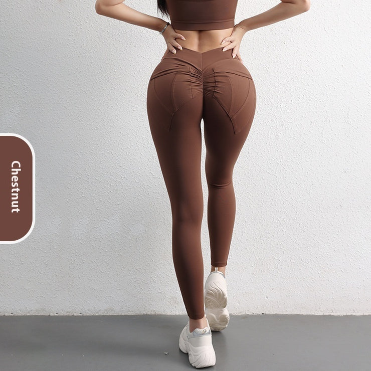 Women's High Waist Hip Lift Yoga Pants With Pockets