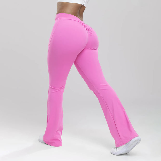 Women’s V Back Flared, Quick Drying Scrunch Pants