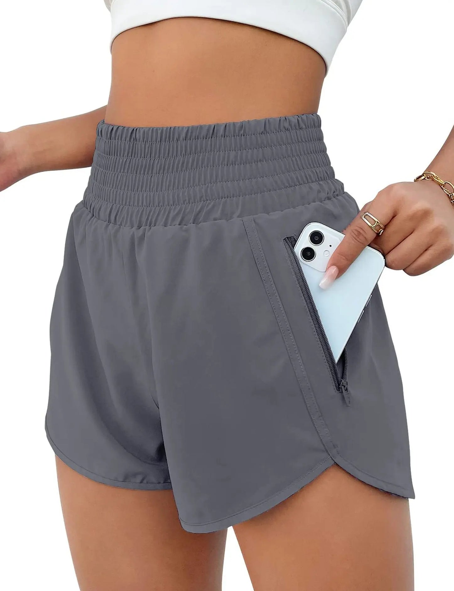 Women High Waist Shorts - Just Fit 