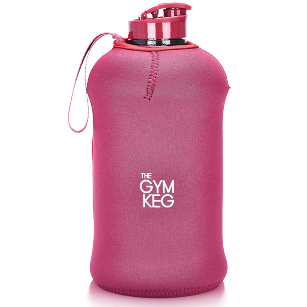 Gym Keg - Half Gallon Water Bottle with Sleeve - Insulated Sleeve