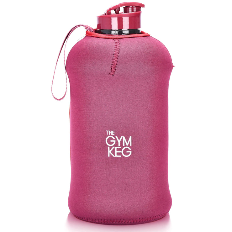 Gym Keg - Half Gallon Water Bottle with Sleeve - Insulated Sleeve