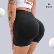 Women’s High Waist Workout Shorts Butt Lifting Tummy Control Booty Smile