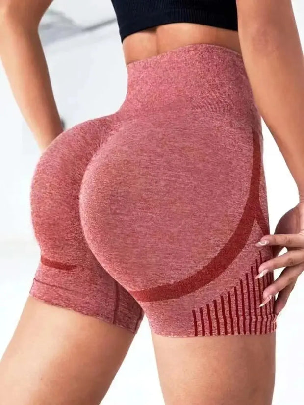 Women’s Yoga Shorts Seamless High Elastic High Waist Quick Dry