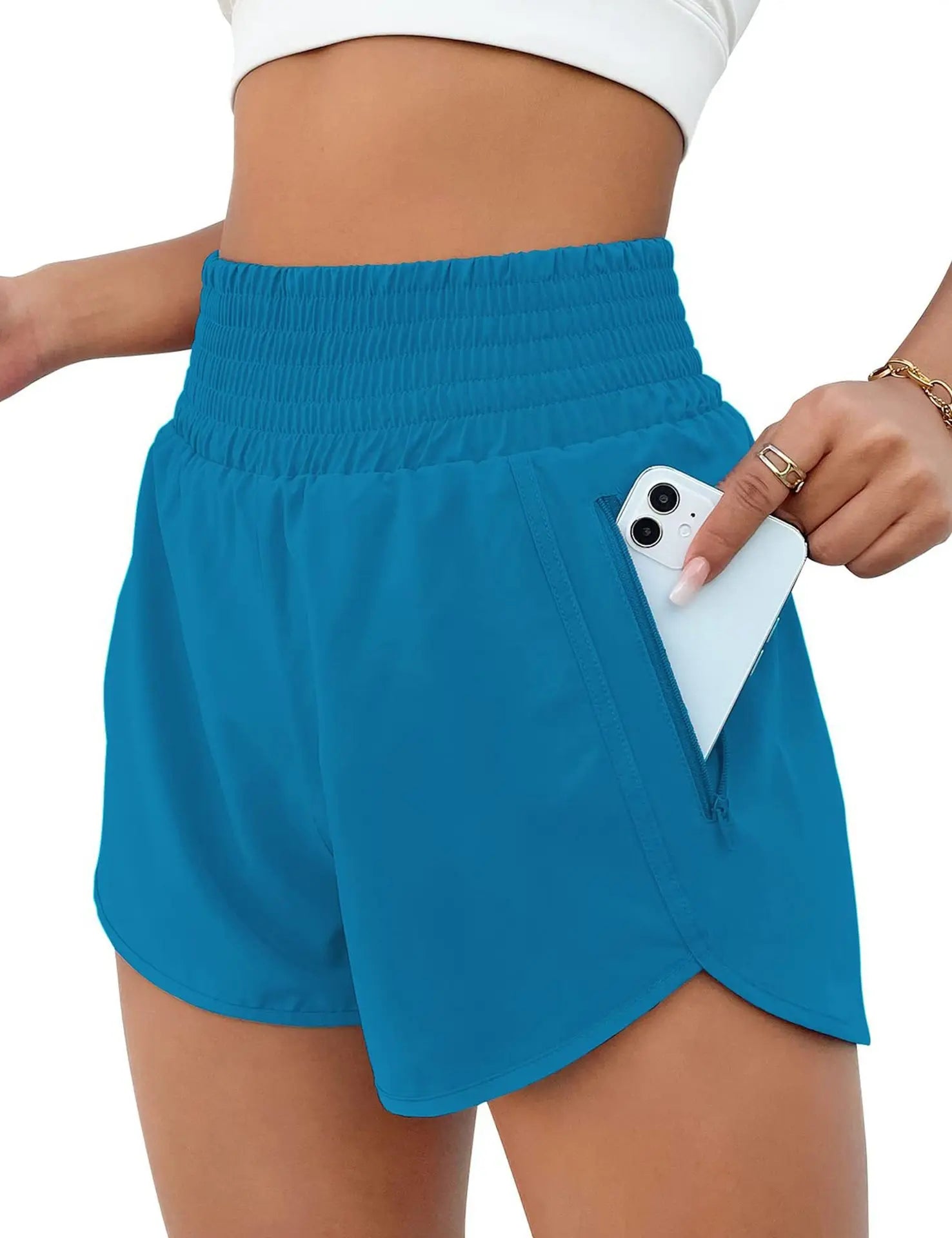 Women High Waist Shorts - Just Fit 