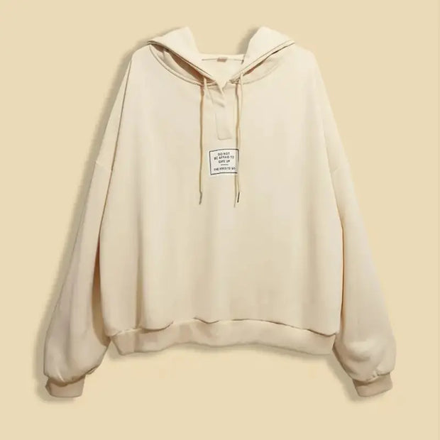 Women's Solid Active Hooded Fleece Lined Sweatshirt