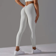 Women Yoga Leggings V Back Butt Lift Sexy High Waist Active Wear