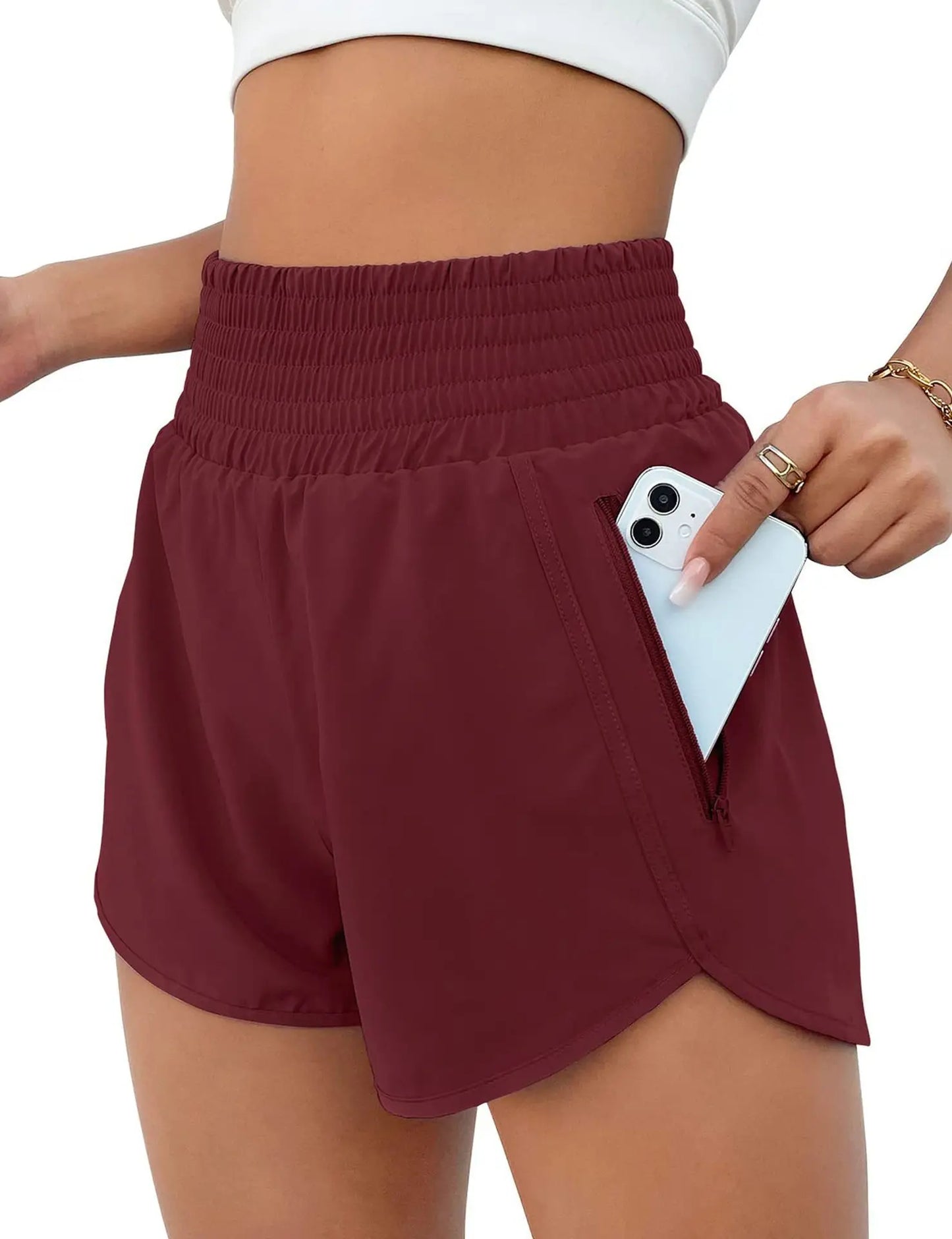 Women High Waist Shorts - Just Fit 