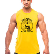 Summer Gym Tank Top for Men - Cotton Fitness Shirt