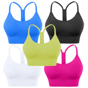 Evercute Racerback Sports Bras Padded Y Racer Back Cropped