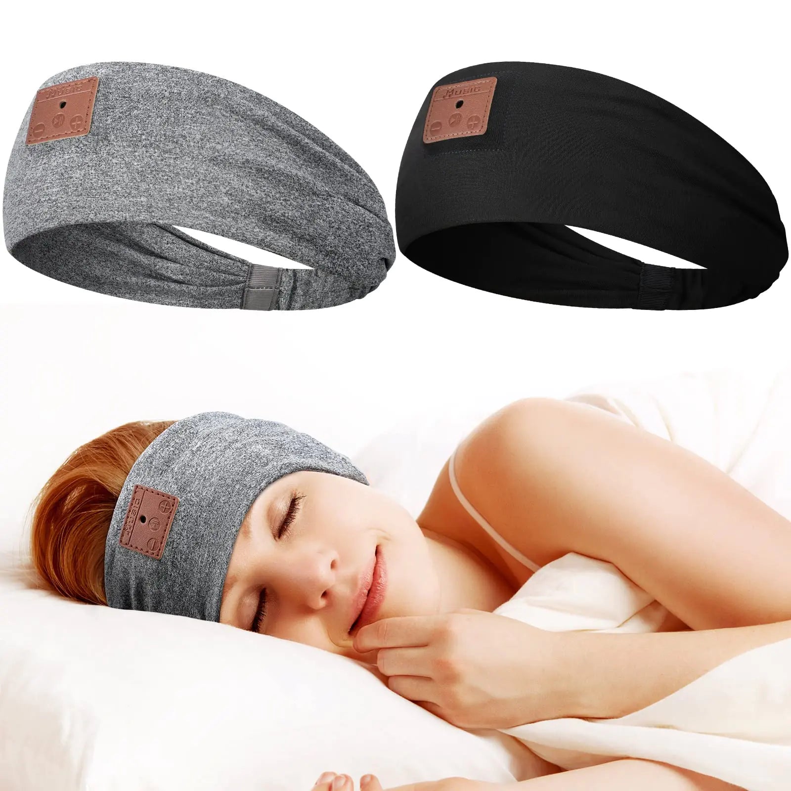 Tisancy 2 Pieces Wireless Bluetooth-compatible Headband - Just Fit 