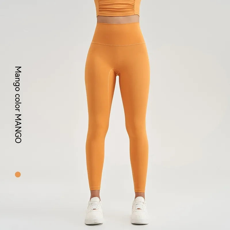 Woman's High Waisted Leggings - Just Fit 
