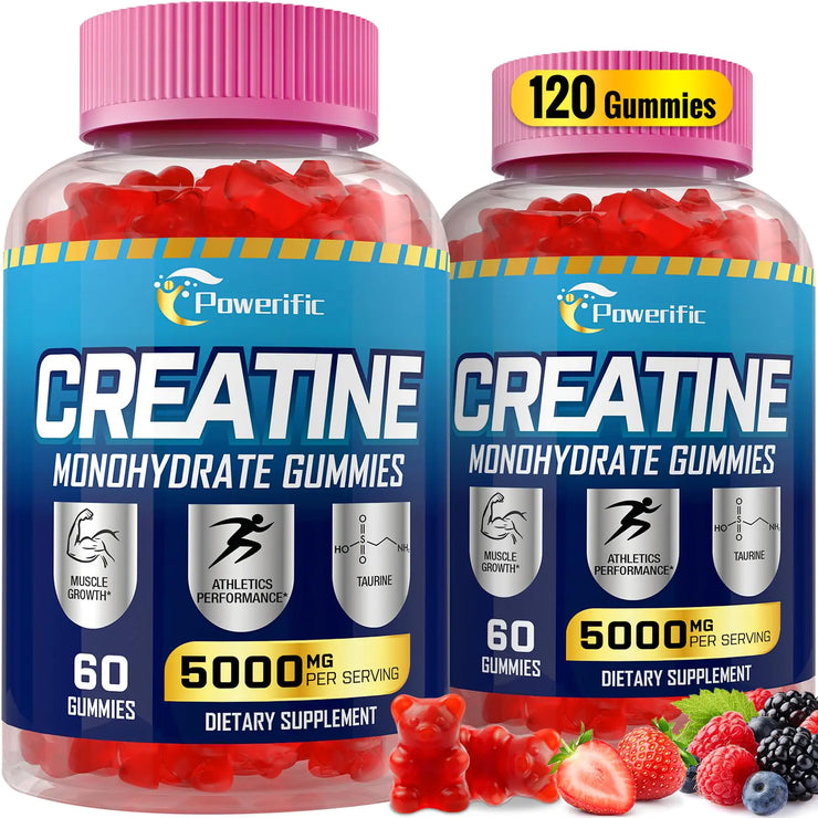 Creatine Monohydrate Gummies 5g Vitamin B6 & B12
