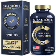Granions Vitamin D3 HMB Supplements 1000 MG Calcium beta-Hydroxy