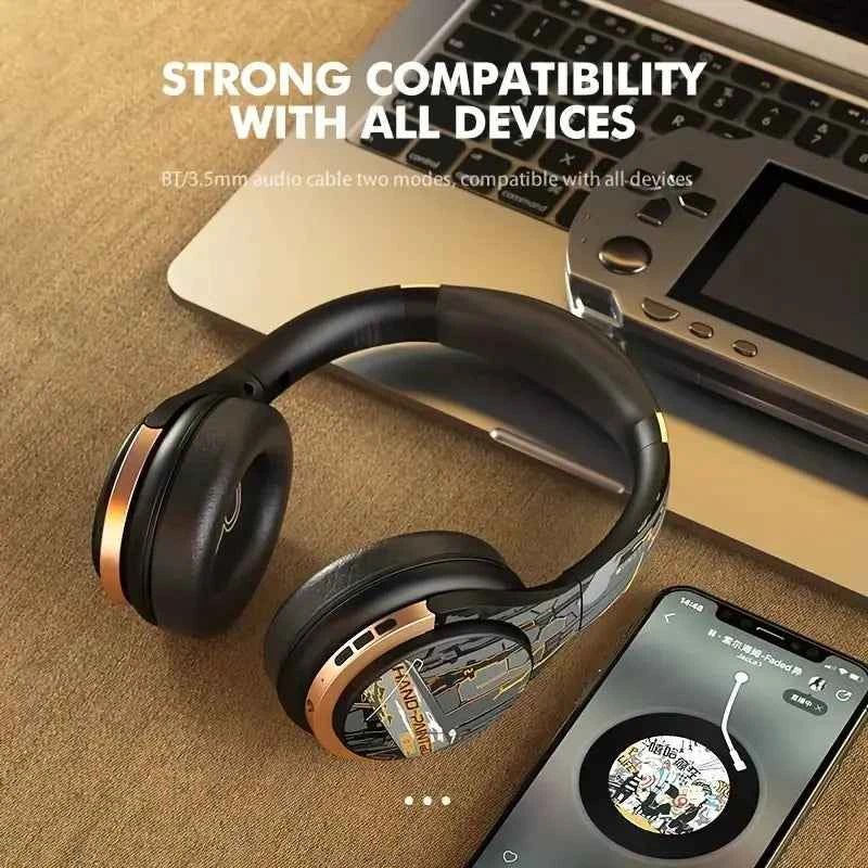 Wireless Bluetooth Headphones with Active Noise Cancelling