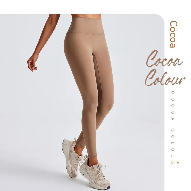 Woman's High Waisted Leggings - Just Fit 